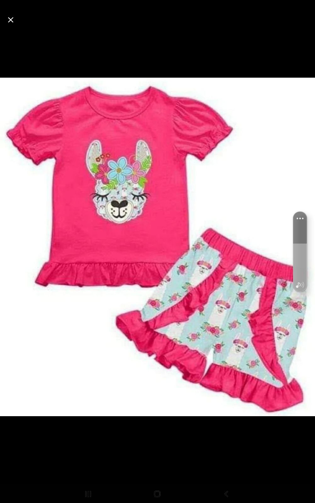 5/6 Llama Shirt and Shorts Outfit