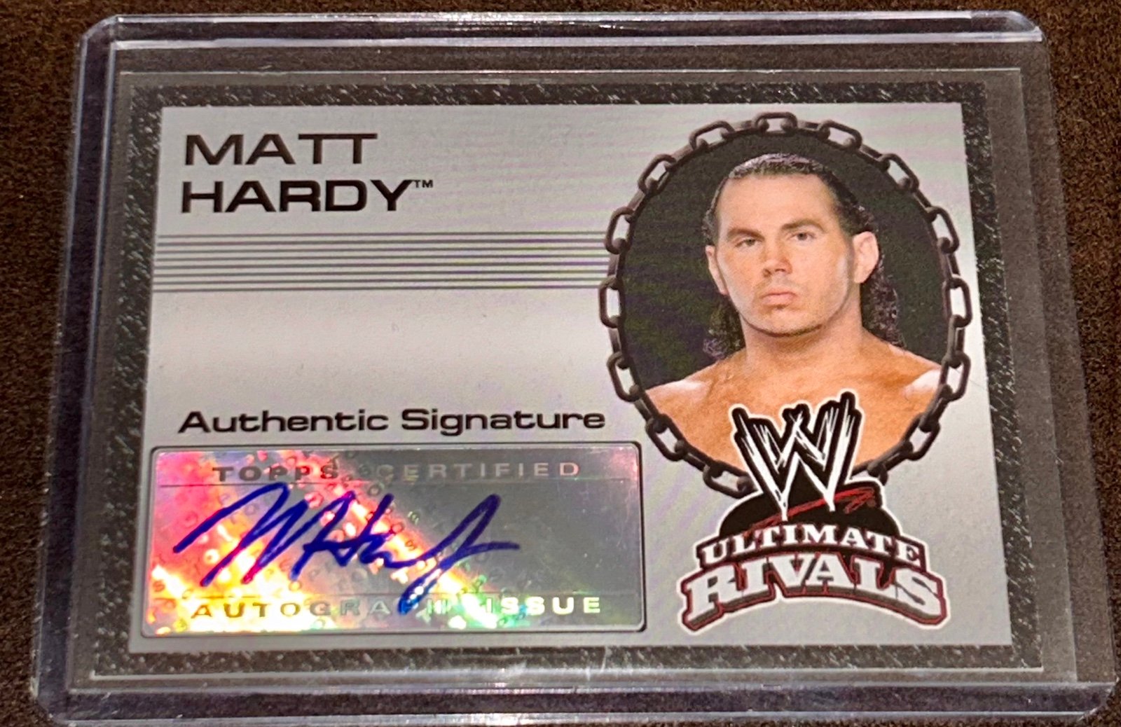 2008 WWE Matt Hardy Auto Topps Certified