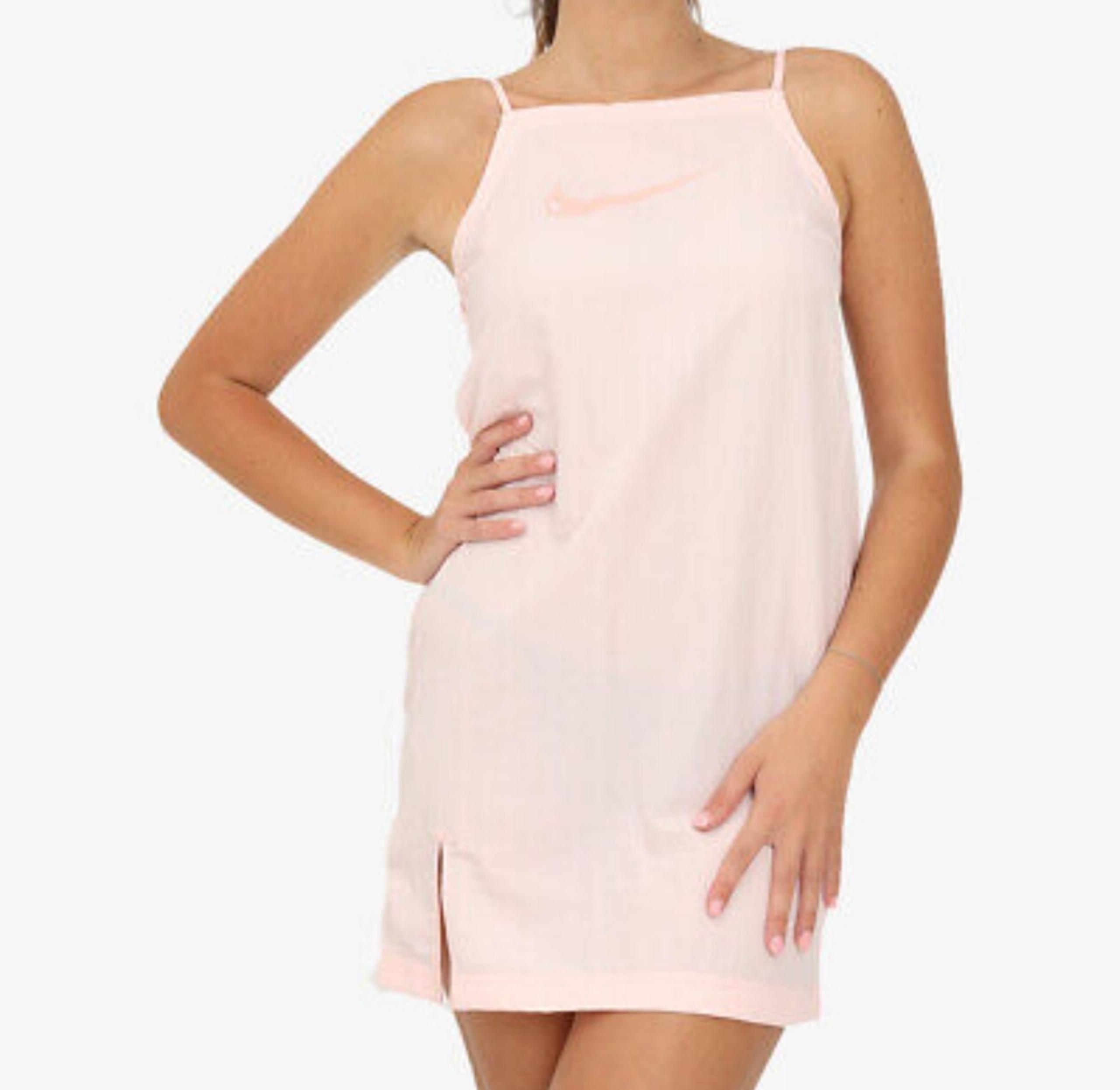 Nike Women sportswear swoosh cami pink dress size XL