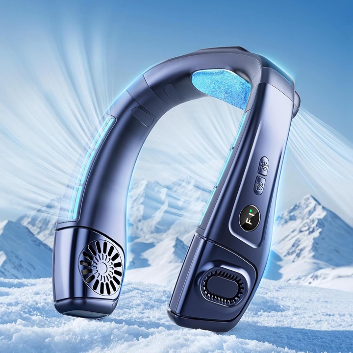 Neck Air Conditioner Portable, 360° Up-down Airflow Neck Fans that Blow Cold Air