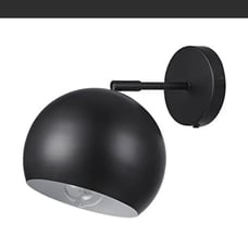 Globe Matte Black Articulating Wall Sconce