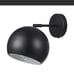 Globe Matte Black Articulating Wall Sconce