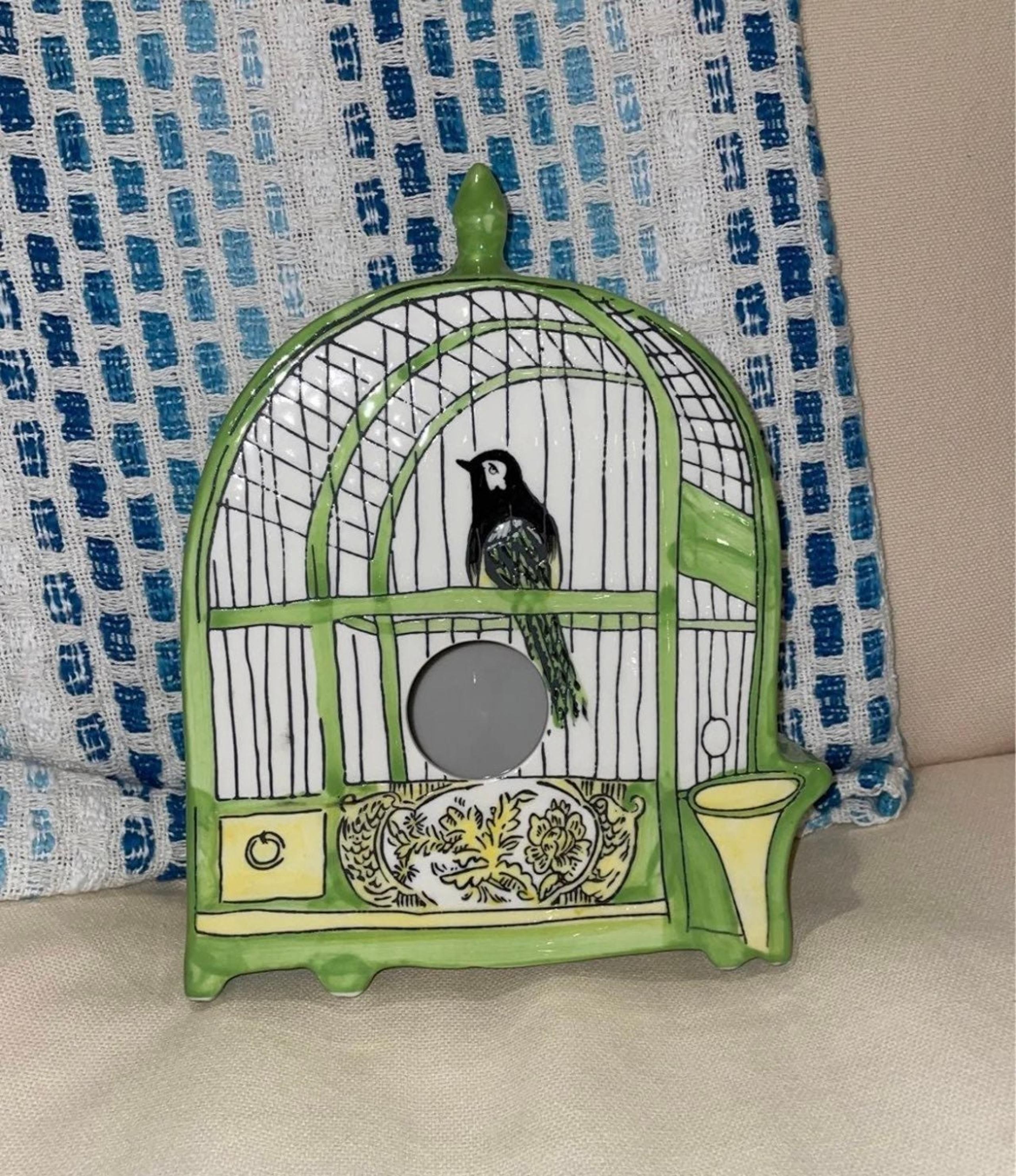 Molly Hatch htf green birdhouse
