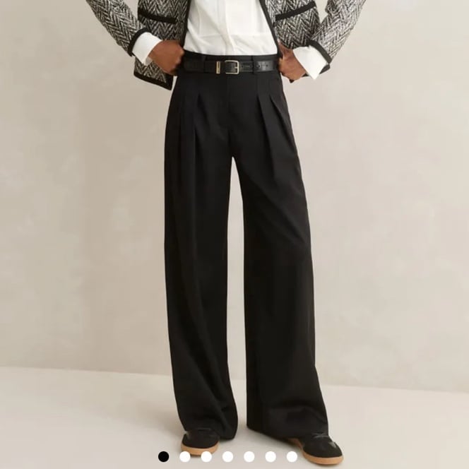 Fluid Pleat Front Satin Man Pant