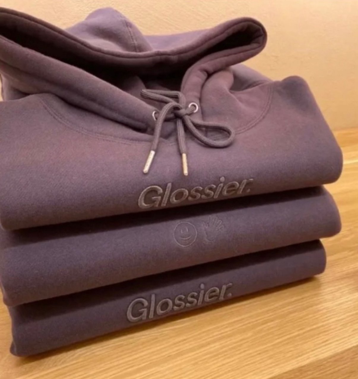 Glossier NYC Embroidered Hoodie