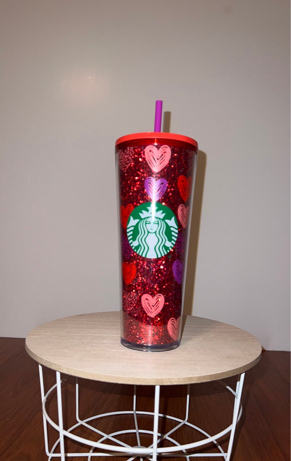 Starbucks glitter valentines 2022