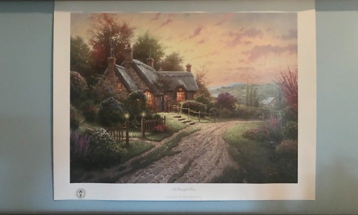 Thomas Kinkade Offset Lithograph & Book