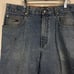 Vtg Tommy Hilfiger Shorts Sz 35 Jean Spell out Flag Embroidered Zip Pocket