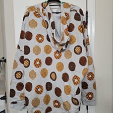 NIP Girl Scouts Photo Cookie Zip up Hoodie 3X