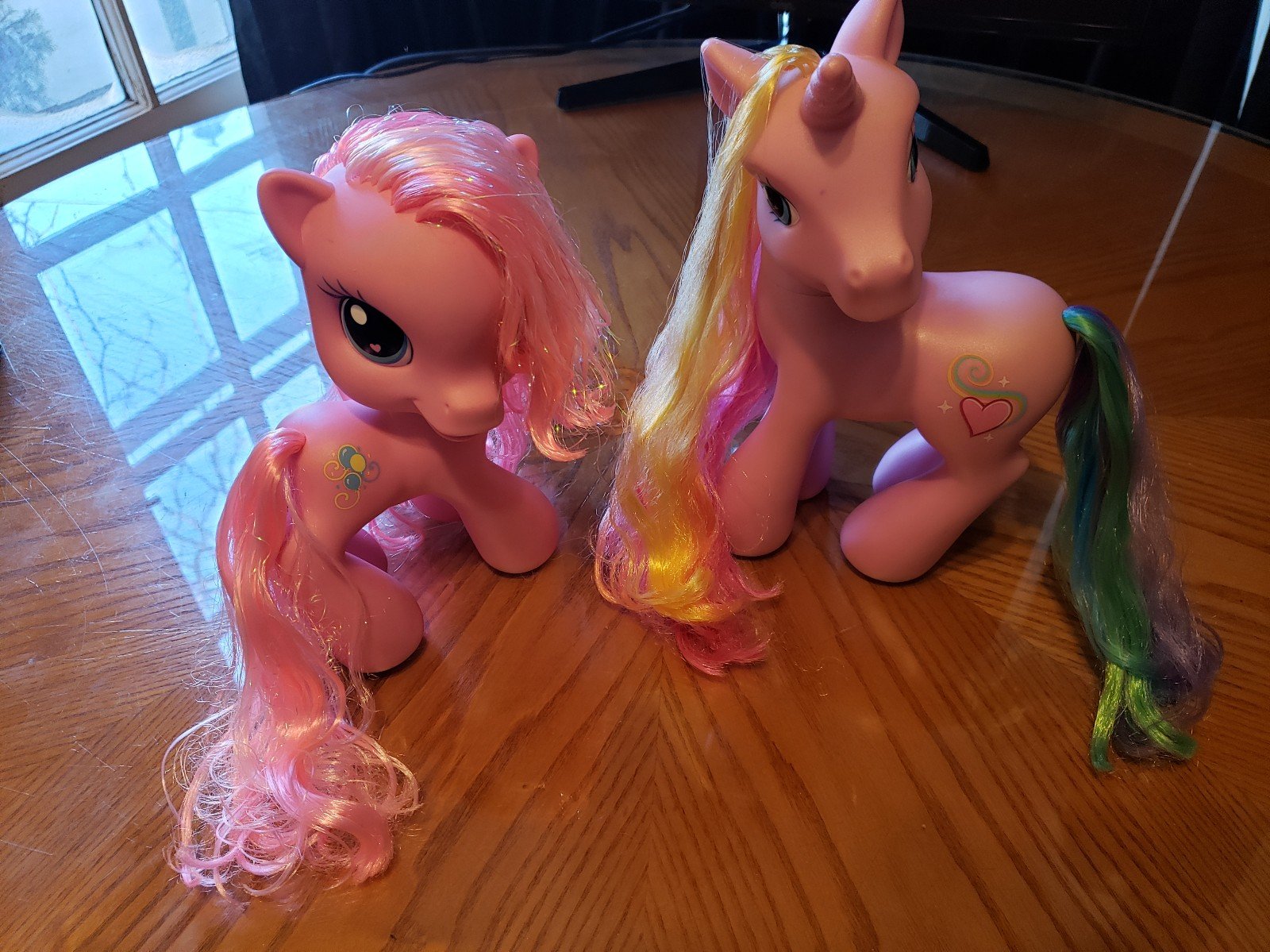 My Little Pony set of 2 large my little ponies pinky pie and rarity