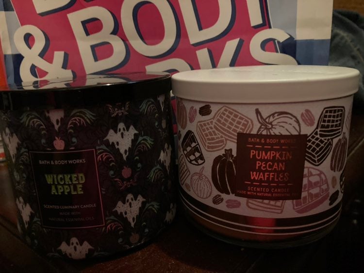Bath and Body Works candles