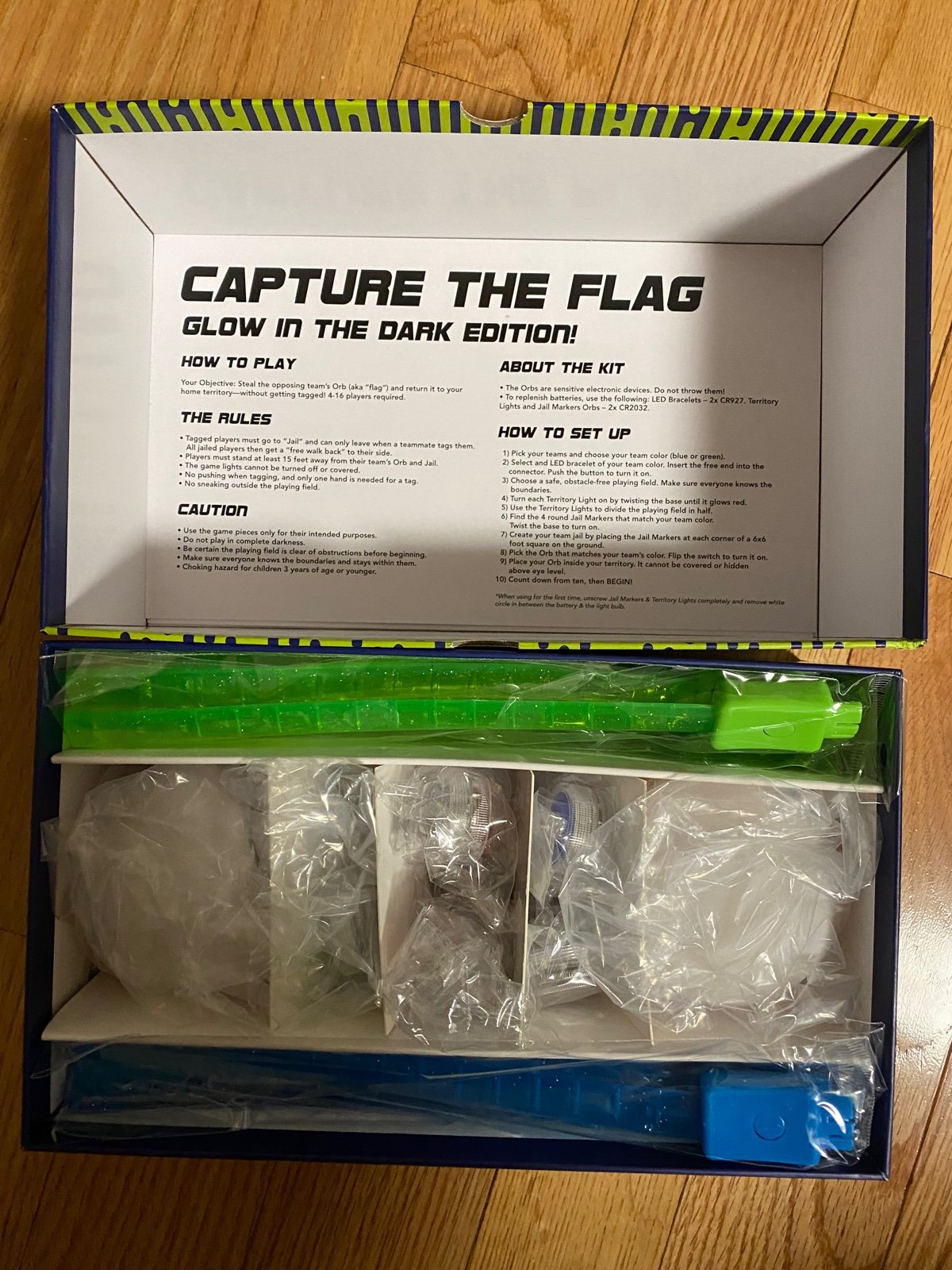 Glow in the dark capture the flag