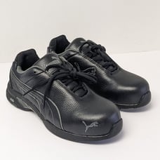 Puma Safety Velocity Low Steel Toe Sneakers, Black, Women's 8 M