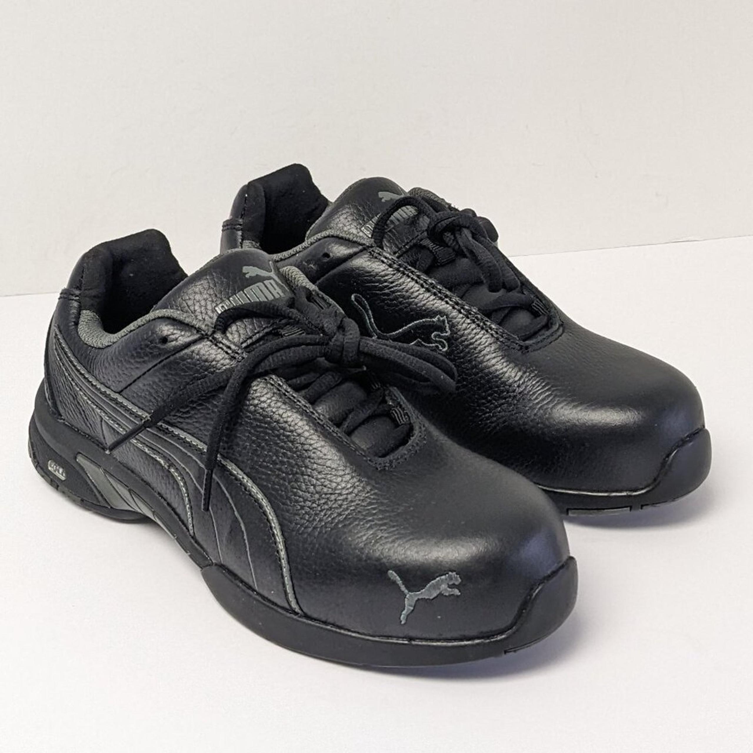 Puma Safety Velocity Low Steel Toe Sneakers, Black, Women's 8 M