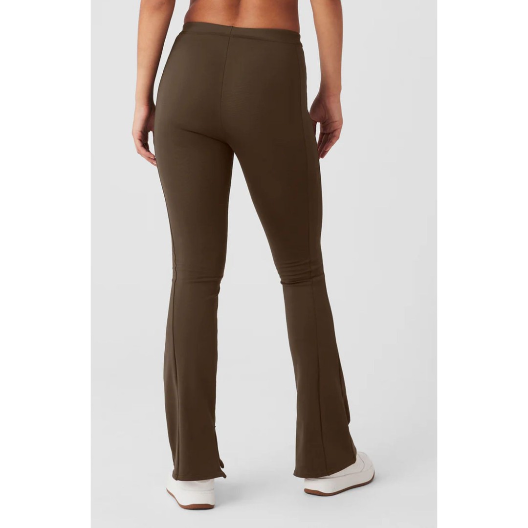 スパッツ・レギンス [Alo Yoga] High-Waist 7/8 Zip It Flare Legging High-Waist 7/8 Zip It Flare Legging - Espresso | Alo Yoga