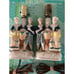 Vintage Pair Victorian Colonial Man & Woman Porcelain Table Lamps Made In Japan