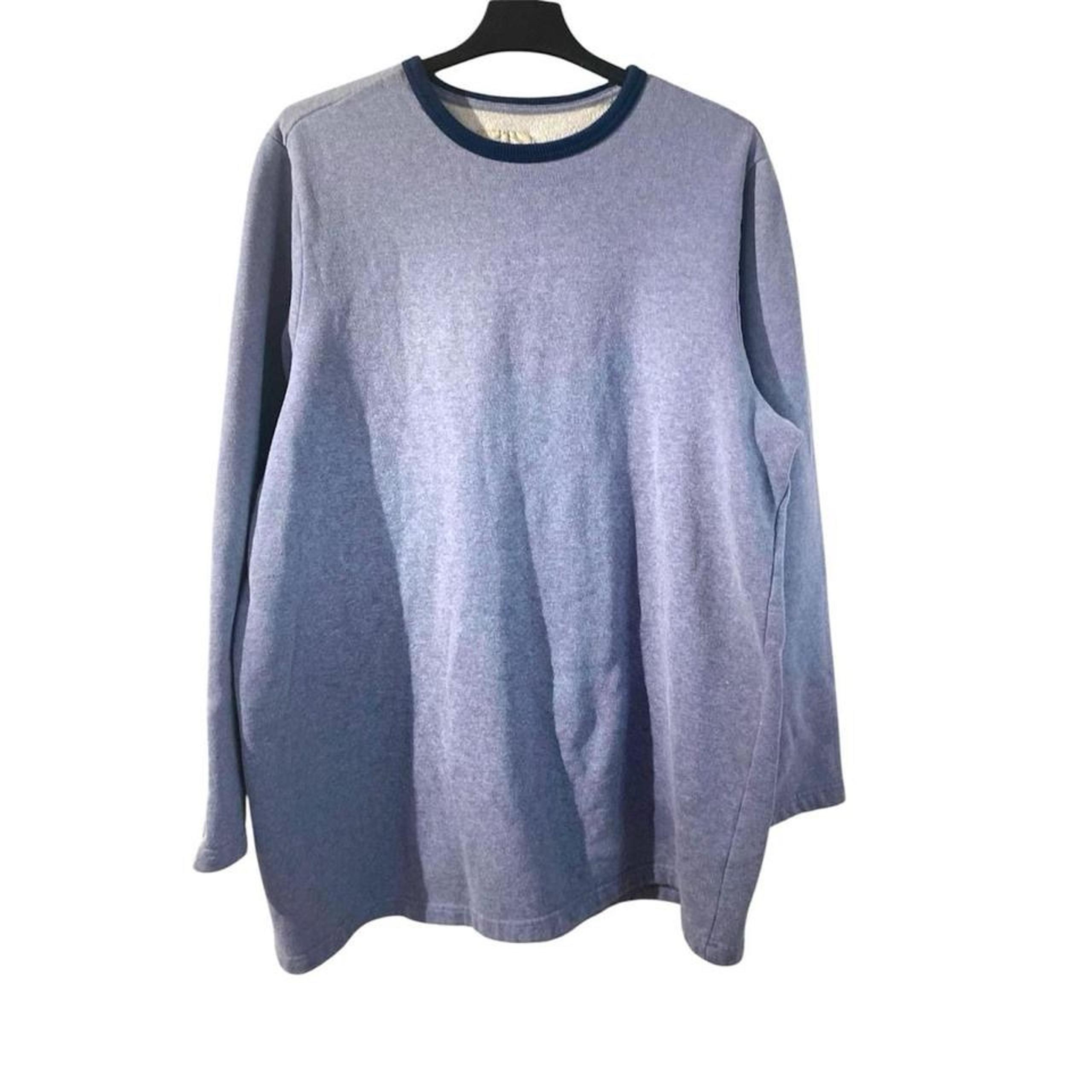St John’s Bay Men’s Sweat Shirt 2XLT Blue