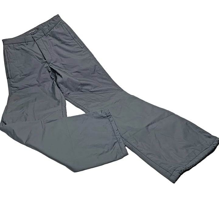 Retro Theory Gray Drawstring Leg Snow Pants