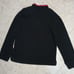 Y2K Vintage Girls Quarter Zip Polo Small black with Red Logo Embroidered