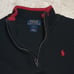 Y2K Vintage Girls Quarter Zip Polo Small black with Red Logo Embroidered