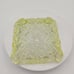 Vintage EAPG Vaseline Glass Daisy And Cross Pattern Trinket Dish Glows