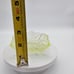 Vintage EAPG Vaseline Glass Daisy And Cross Pattern Trinket Dish Glows