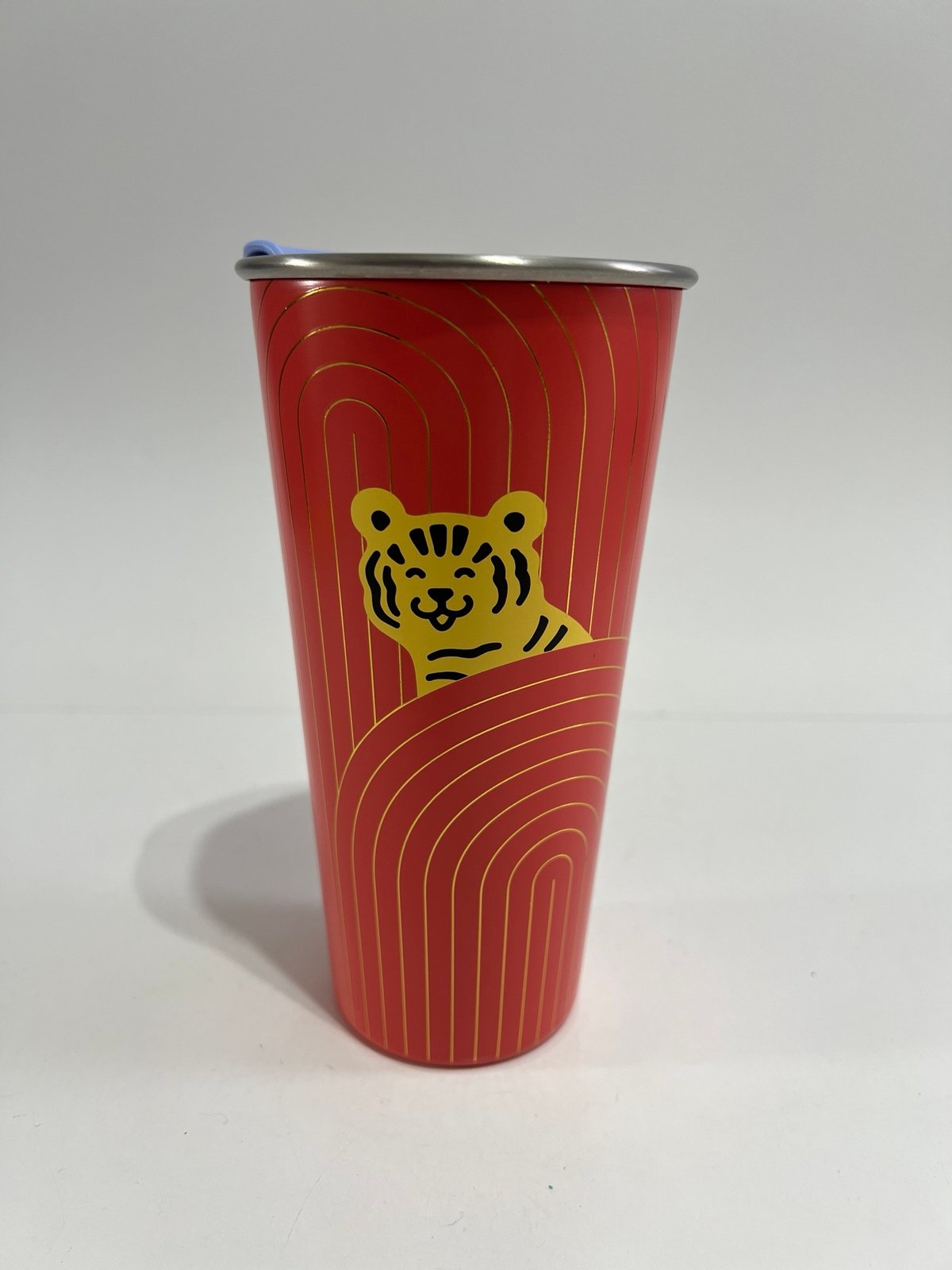 STARBUCKS CNY22 TIGER ORANGE RED SS TUMBLER