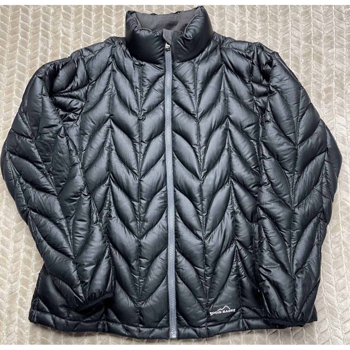 Eddie Bauer Womens Sz XL 700 Fill Power Goose Down Puffer Jacket Quilted Pack