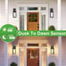 2 Pack Dusk to Dawn Outdoor Wall Lantern with Sensor