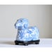 Antique Chinese Porcelain Ram Lidded Dish