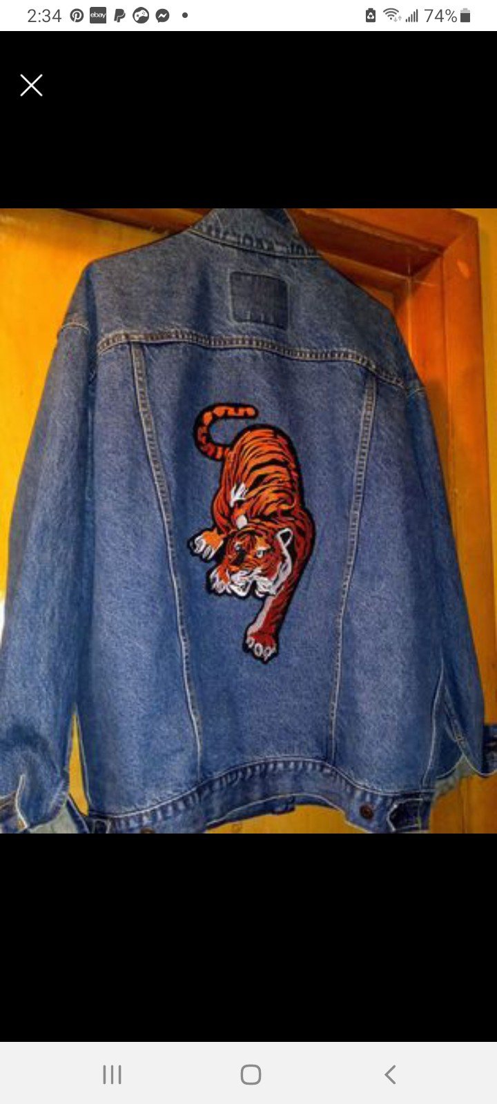 VINTAGE CUSTOM DESIGNED LEVI DENIM JEAN JACKET UNISEX -SZ XL