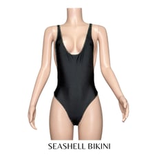 SEASHELL Carol One Piece Swimsuit, Black, Small