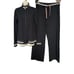 Burberry Woman’s Black Pants & Top Set Size L 90% Cotton Stretchy