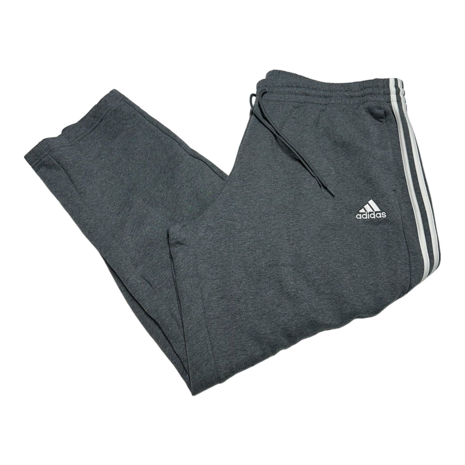 Adidas Sweat Pants Mens 3XL Gray Joggers Multi Sport Fleece Dark Heather IJ8888