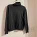 sutton studio 100% cashmere grey turtleneck sweater with elbow pads size L