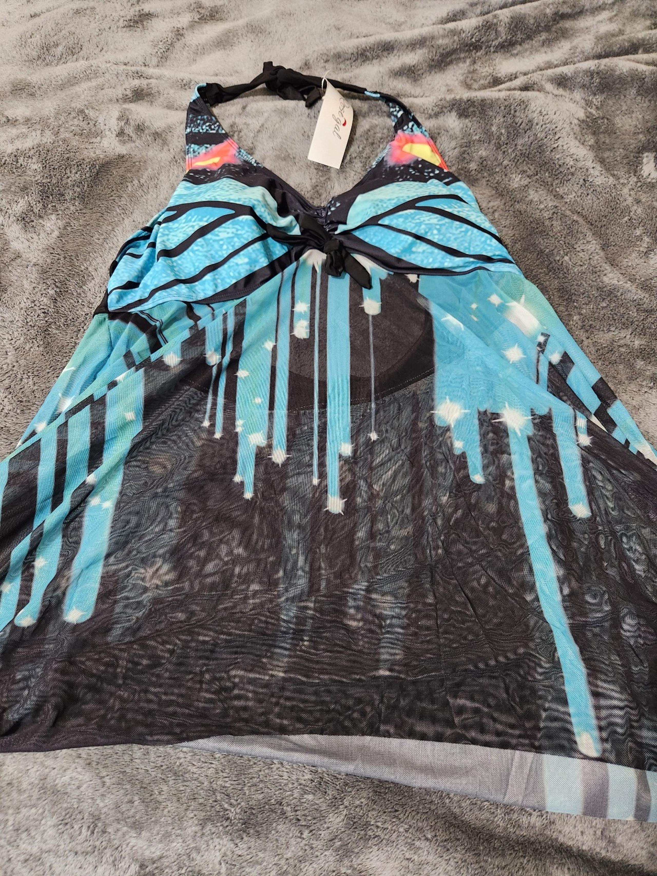 Plus size Sheer Babydoll Swim Top - Size 5X