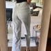 free people gray straight leg leather pants 0