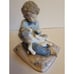 LLADRO Figurine Retired Boy Dog 5703 Behave