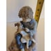 LLADRO Figurine Retired Boy Dog 5703 Behave