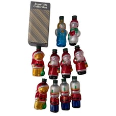 Vintage Avon Gift Collection Holiday Glass Light Covers 10 Set NIB