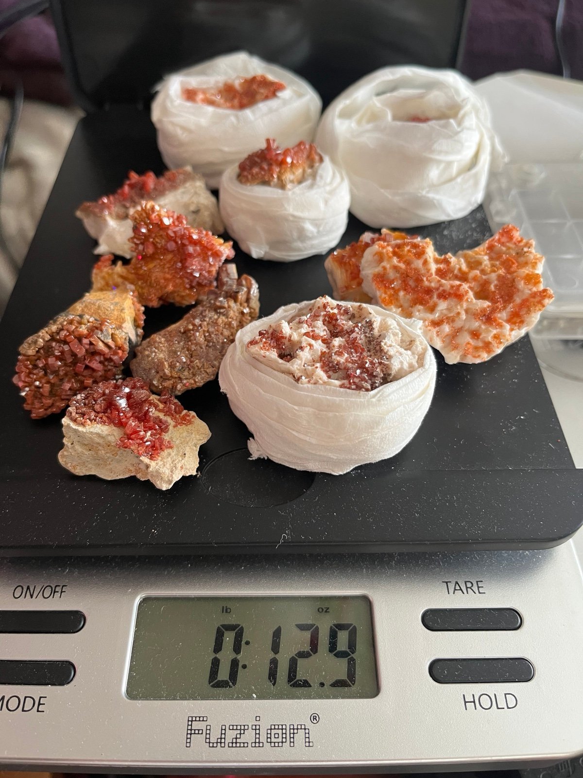 Lot Micro Druzy Venadanite! Gorgeous micro Druzy Moroccan Vanadanite on barite!