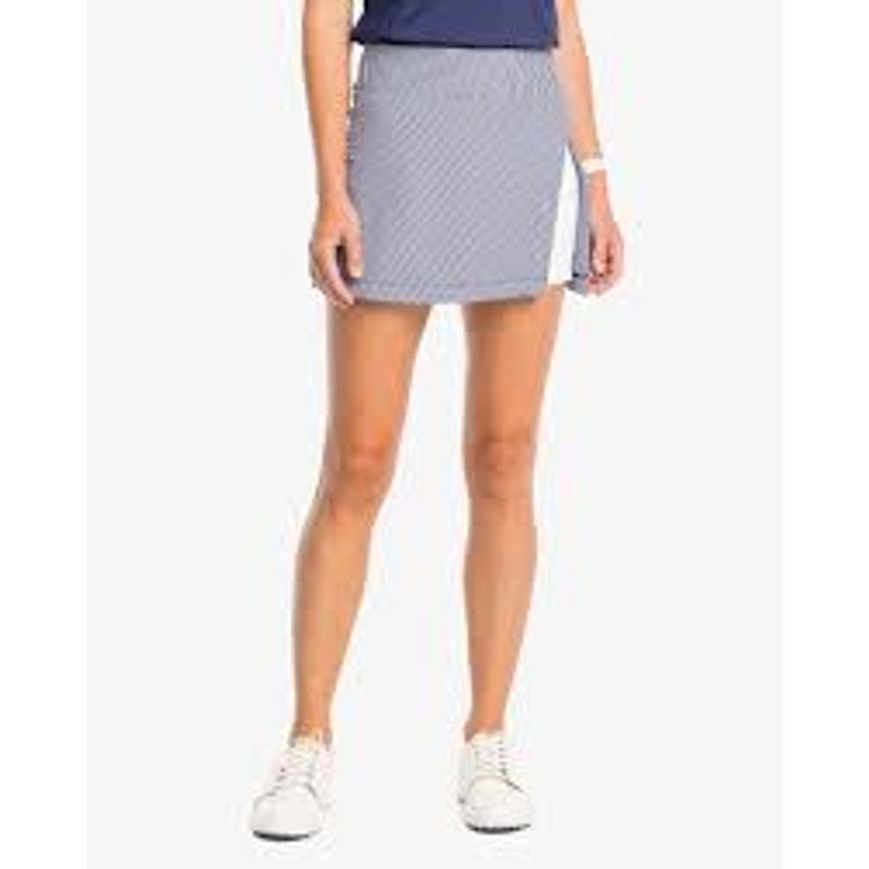 Southern Tide Aveiro Skip Stripe Performance Skort Nautical Navy Size M