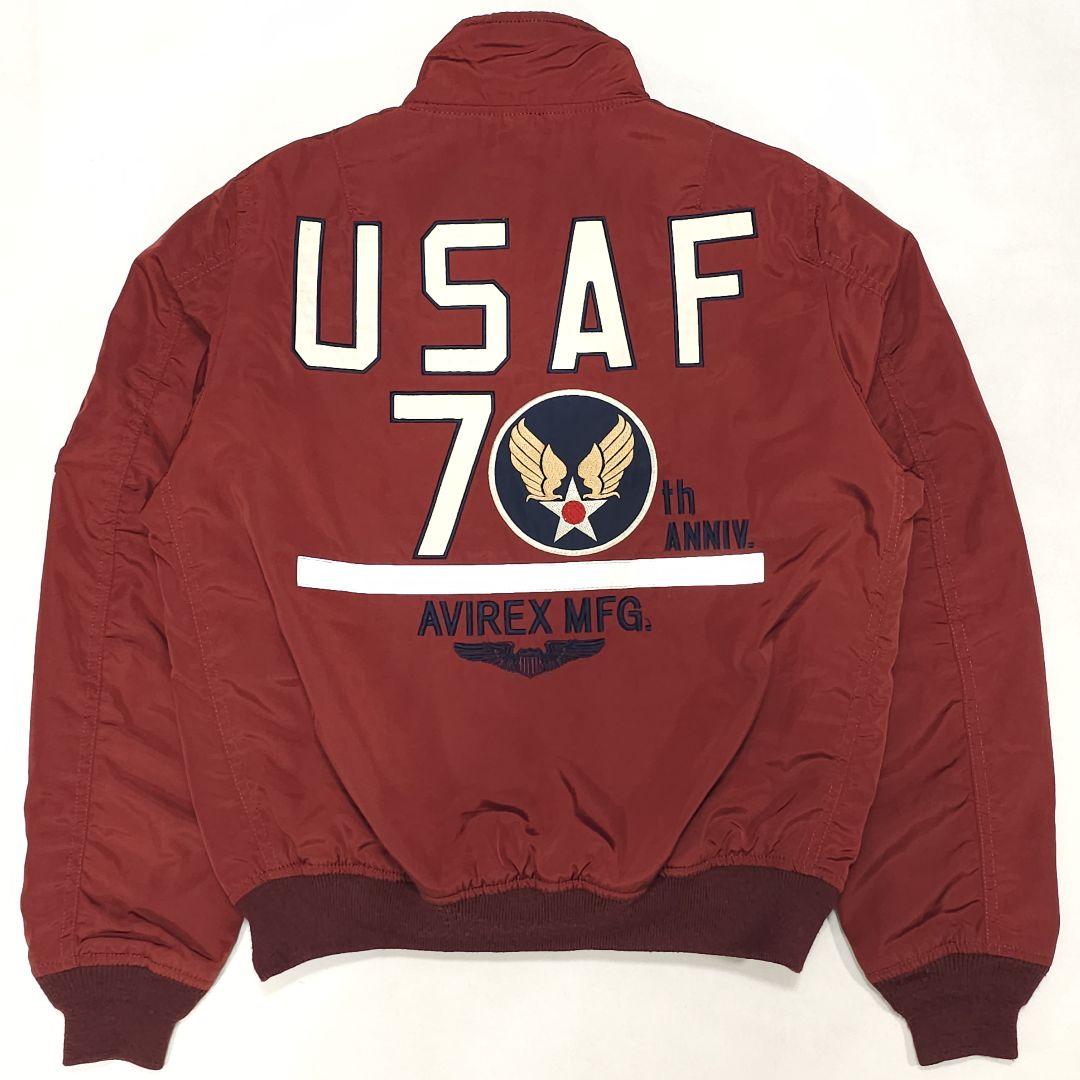 AVIREX Flight Jacket MA-1 70th Anniversary of the US Air Force Bordeaux