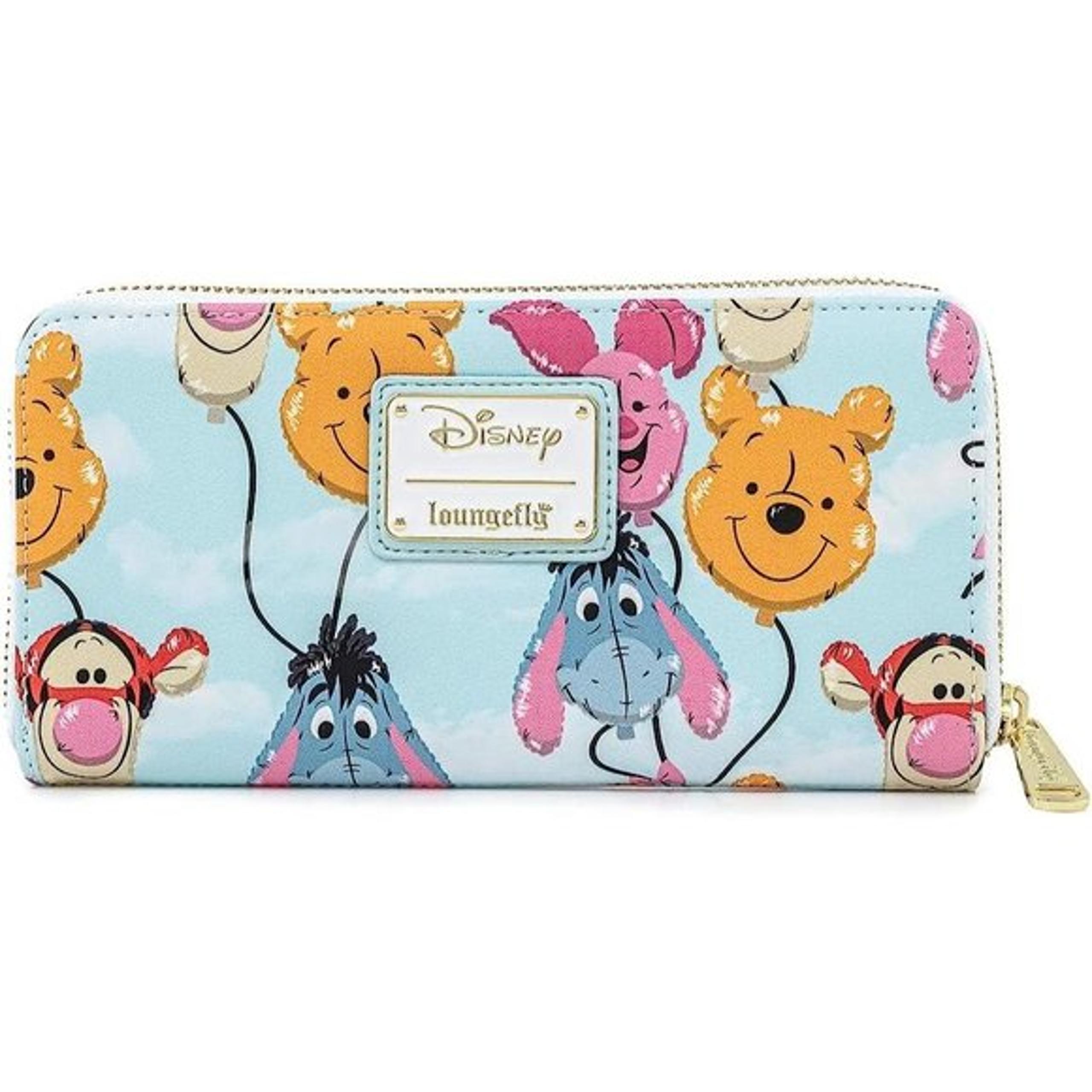 Loungefly Disney Winnie The Pooh Balloon Friends Zip Around Faux Leather Wallet