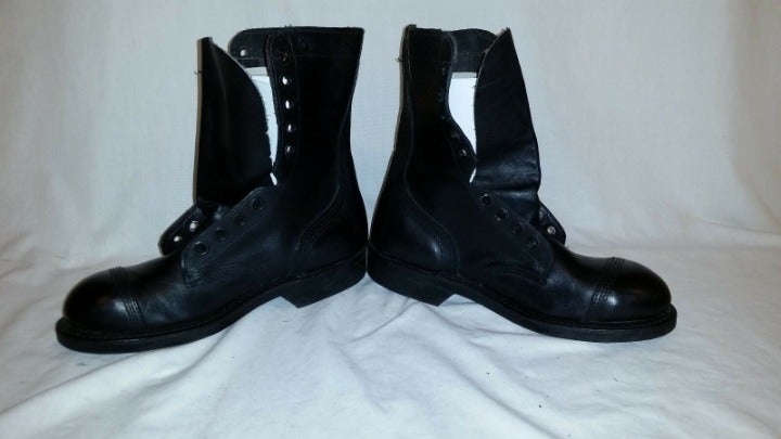 6N BLACK CORCORAN JUMP MASTER BOOTS JJ 466