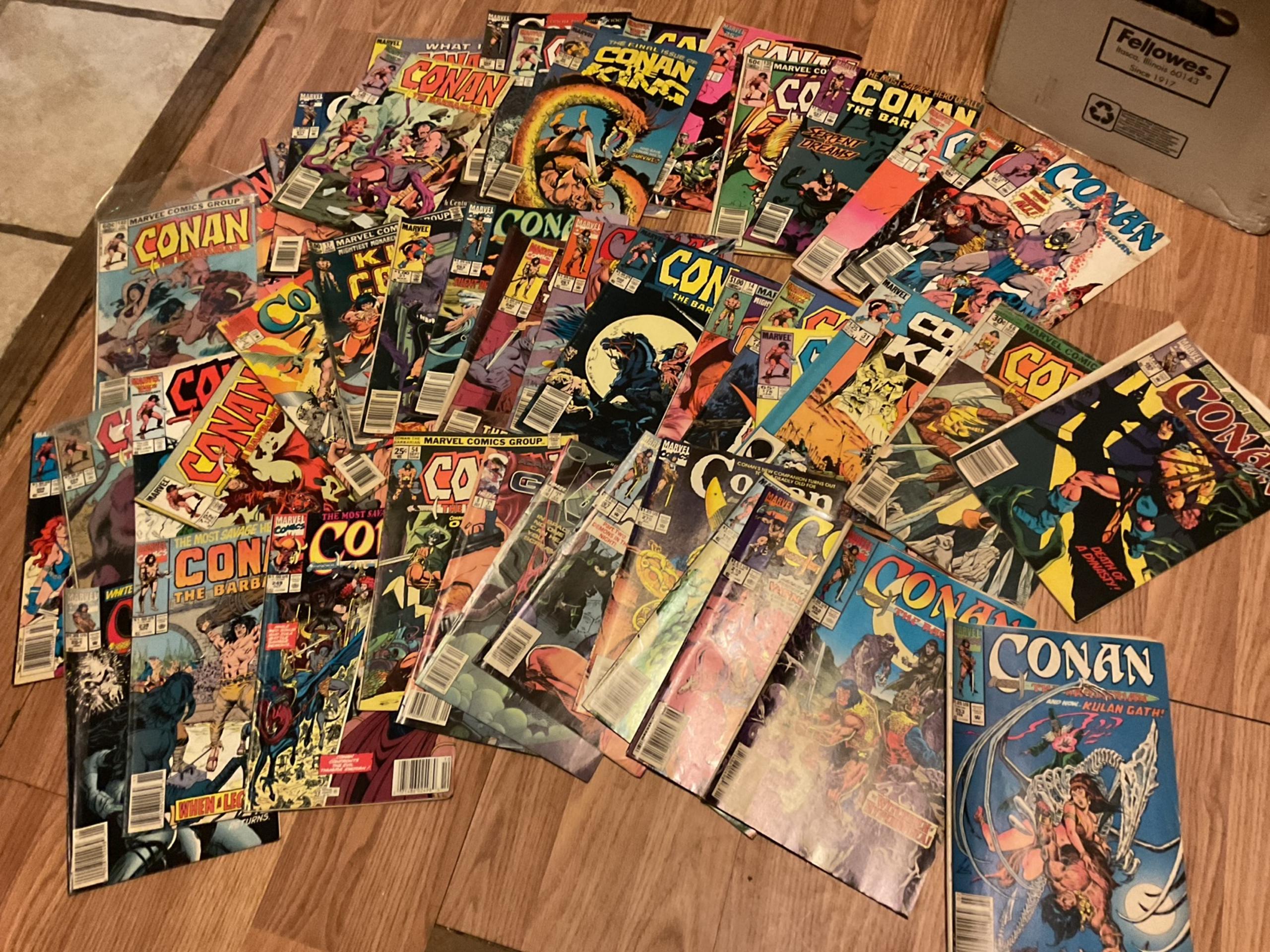 Lot of 50 vintage Conan comic books 1970’s-80’s
