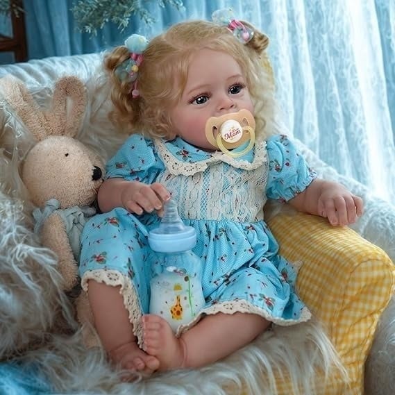 Lifelike Reborn Baby Dolls - 18 Inch Realistic-Newborn Baby Dolls Blond