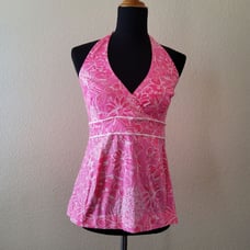 Lilly Pulitzer Willa Halter Floral Top Size S Pink New
