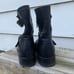 Frye Vicky Engineer Boots black buckle leather 11B Style 3478817