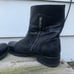 Frye Vicky Engineer Boots black buckle leather 11B Style 3478817